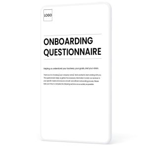 Client Onboarding Questionnaire - Google Docs - A4 / US Letter