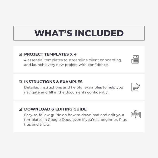 What's included in the client onboarding and project launch toolkit by Syntax Project Solutions