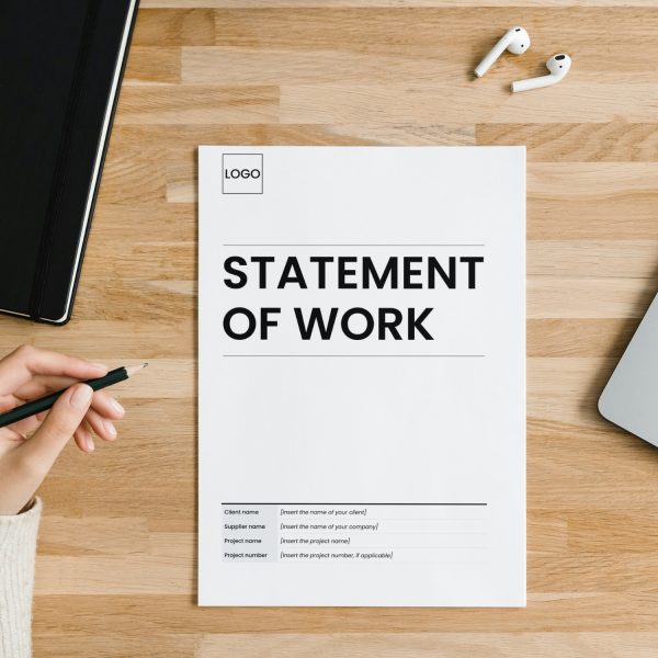 Statement of work template by Syntax Project Solutions cover page